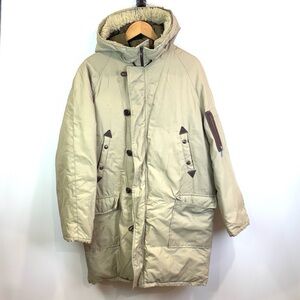 Vintage Golden Goose Made in Canada down Beige Hooded Parka size XL